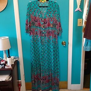 NWOT ANKLE LENGTH BOHO DRESS